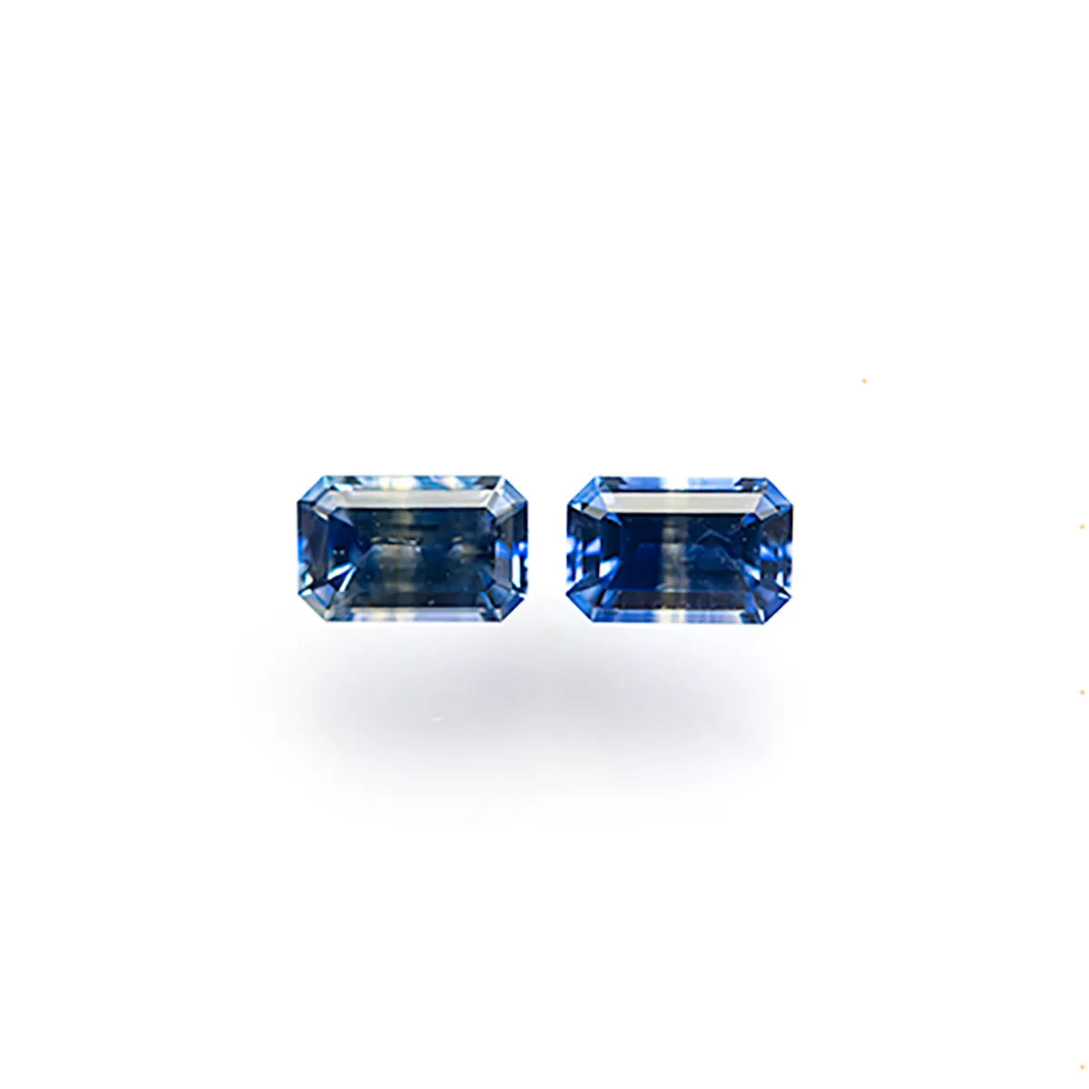0.95cttw 2pc 5.5x3.5mm Cut Corner Rectangle Step Cut Sapphires 27724-01