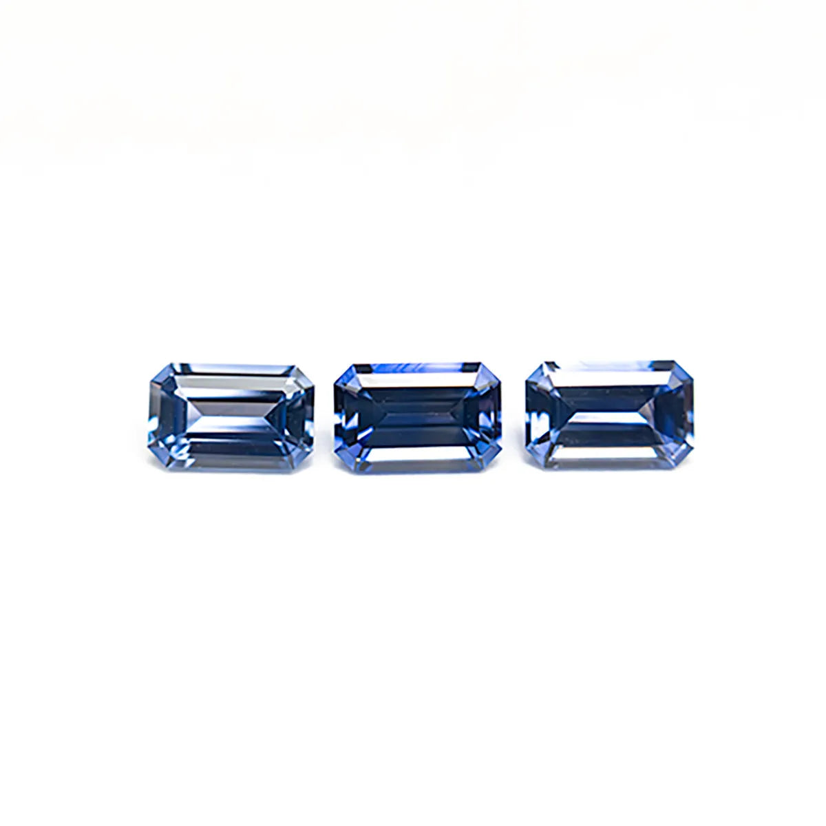 1.39cttw 3pc 5.5x3.5mm Cut Corner Rectangle Step Cut Sapphire 27725-01