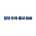 1.29cttw 4pc 5x3mm Cut Corner Rectangle Step Cut Sapphires 27727-01