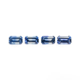 1.29cttw 4pc 5x3mm Cut Corner Rectangle Step Cut Sapphires 27727-01
