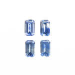 1.29cttw 4pc 5x3mm Cut Corner Rectangle Step Cut Sapphires 27727-01