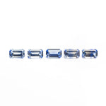 1.56cttw 5pcs 5x3mm Cut Corner Rectangle Step Cut Sapphires 27728-01