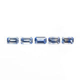 1.56cttw 5pcs 5x3mm Cut Corner Rectangle Step Cut Sapphires 27728-01
