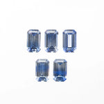 1.56cttw 5pcs 5x3mm Cut Corner Rectangle Step Cut Sapphires 27728-01