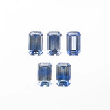 1.56cttw 5pcs 5x3mm Cut Corner Rectangle Step Cut Sapphires 27728-01