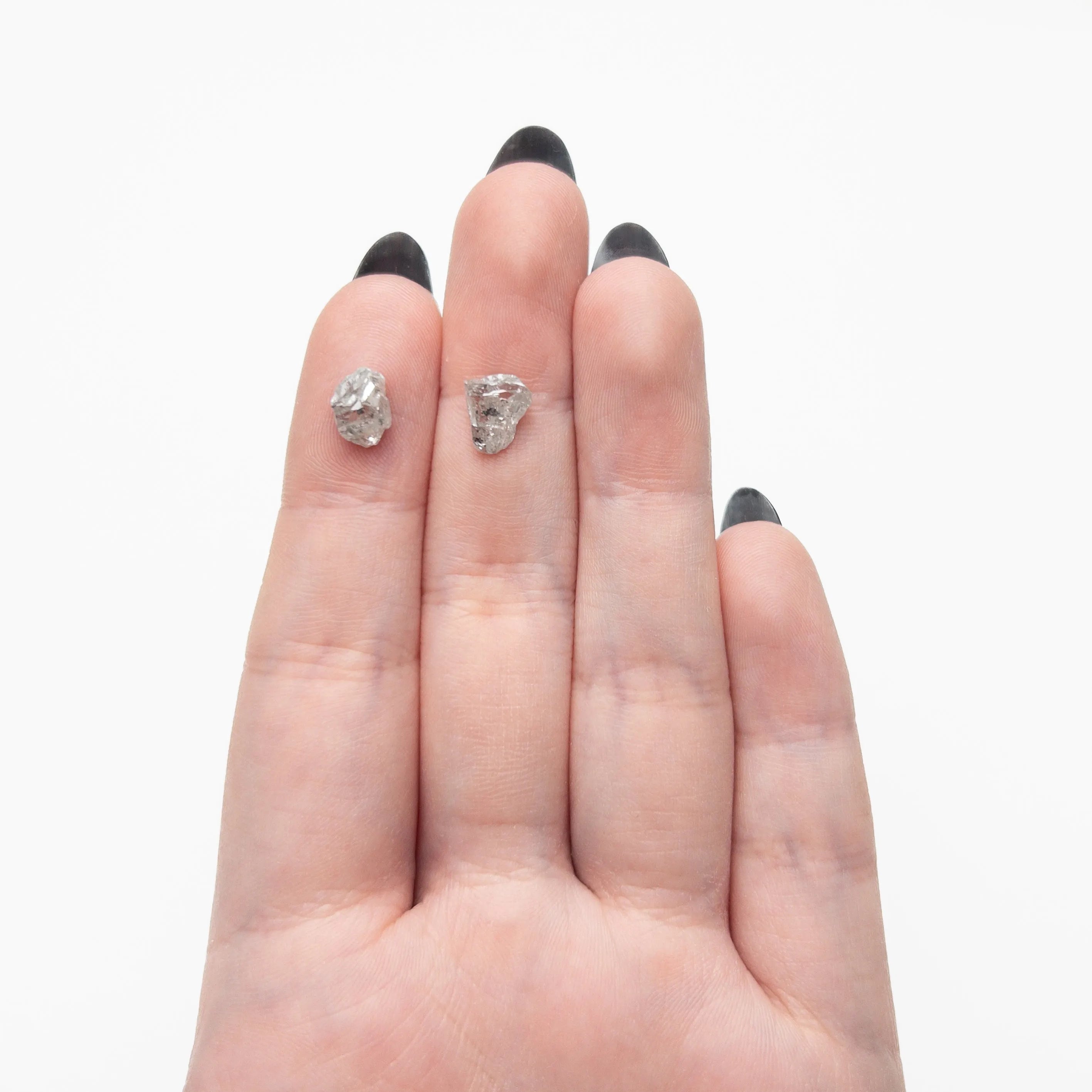 3.30cttw 2pc 8.32x6.09x4.01mm 8.63x7.03x3.74mm Polished Raw Diamond Matching Pair 🇨🇦 27968-01