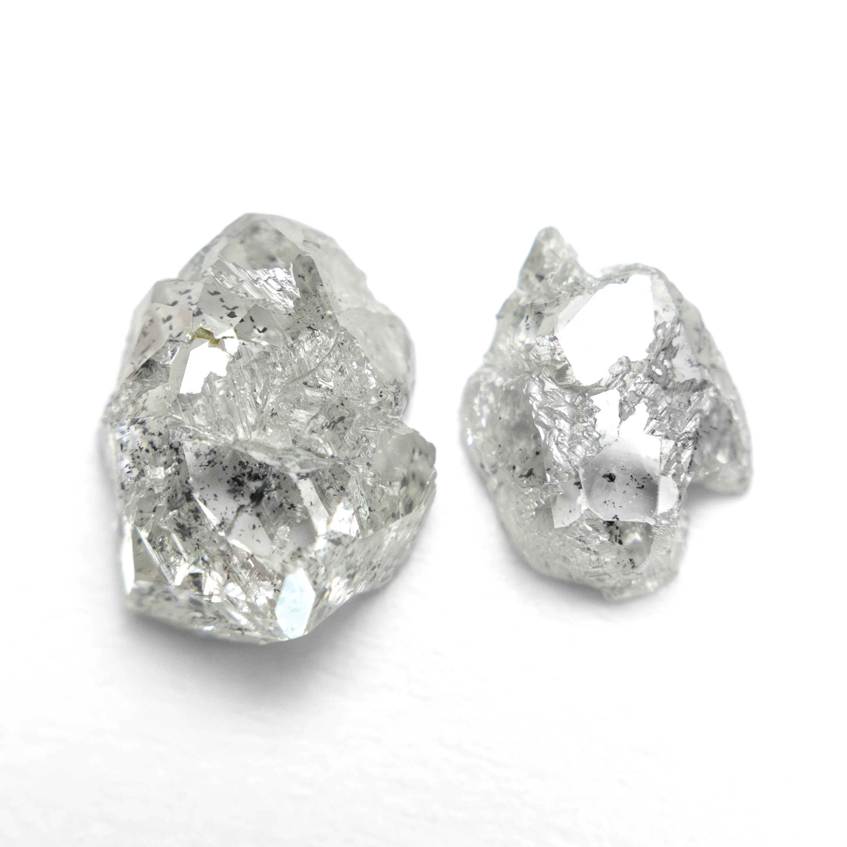 3.24cttw 2pc 9.35x7.33x3.75mm 8.11x5.86x2.38mm Polished Raw Diamond Matching Pair 🇨🇦 27980-01