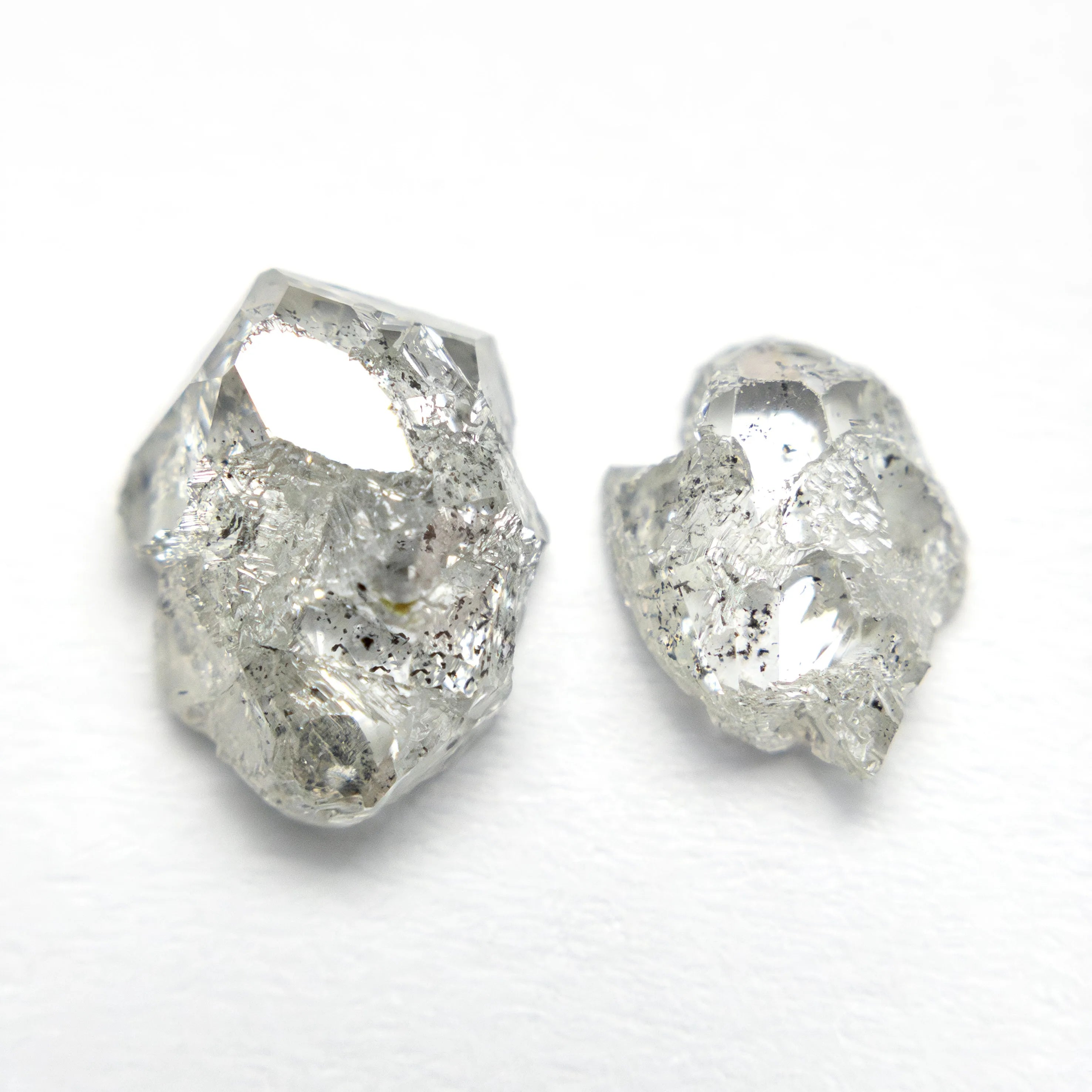 3.24cttw 2pc 9.35x7.33x3.75mm 8.11x5.86x2.38mm Polished Raw Diamond Matching Pair 🇨🇦 27980-01