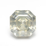 5.51ct 9.76x9.75x6.75mm GIA I1 Fancy Greyish Greenish Yellow Cut Corner Square Step Cut 28026-01