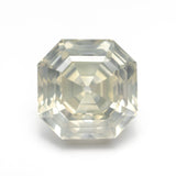 5.51ct 9.76x9.75x6.75mm GIA I1 Fancy Greyish Greenish Yellow Cut Corner Square Step Cut 28026-01