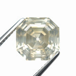 5.51ct 9.76x9.75x6.75mm GIA I1 Fancy Greyish Greenish Yellow Cut Corner Square Step Cut 28026-01