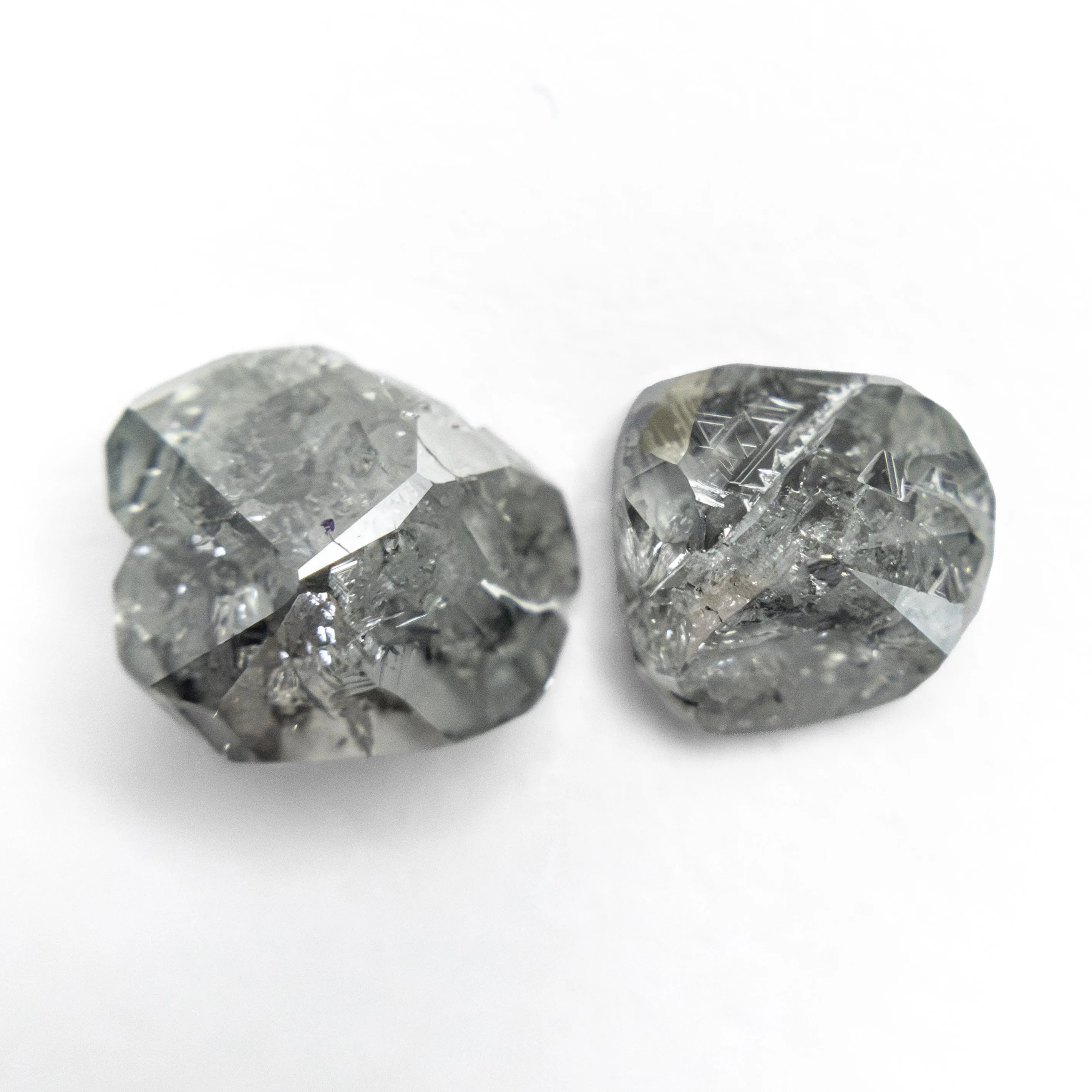2.67cttw 2pc 8.32x6.80x4.01mm 6.62x6.17x3.03mm Polished Raw Diamond Matching Pair 🇨🇦 28182-01