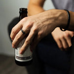 Men's Honeycomb Wedding Band on Hand