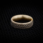 Men's Wedding Band - Honeycomb