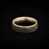 Men's Wedding Band - Honeycomb