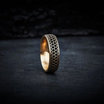 Men's Wedding Ring - Honeycomb
