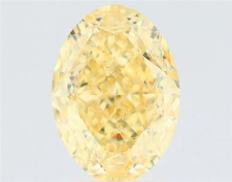 3.01ct Oval Natural Diamond (Colour Fancy Yellow, Clarity VS1, GIA Certified)
