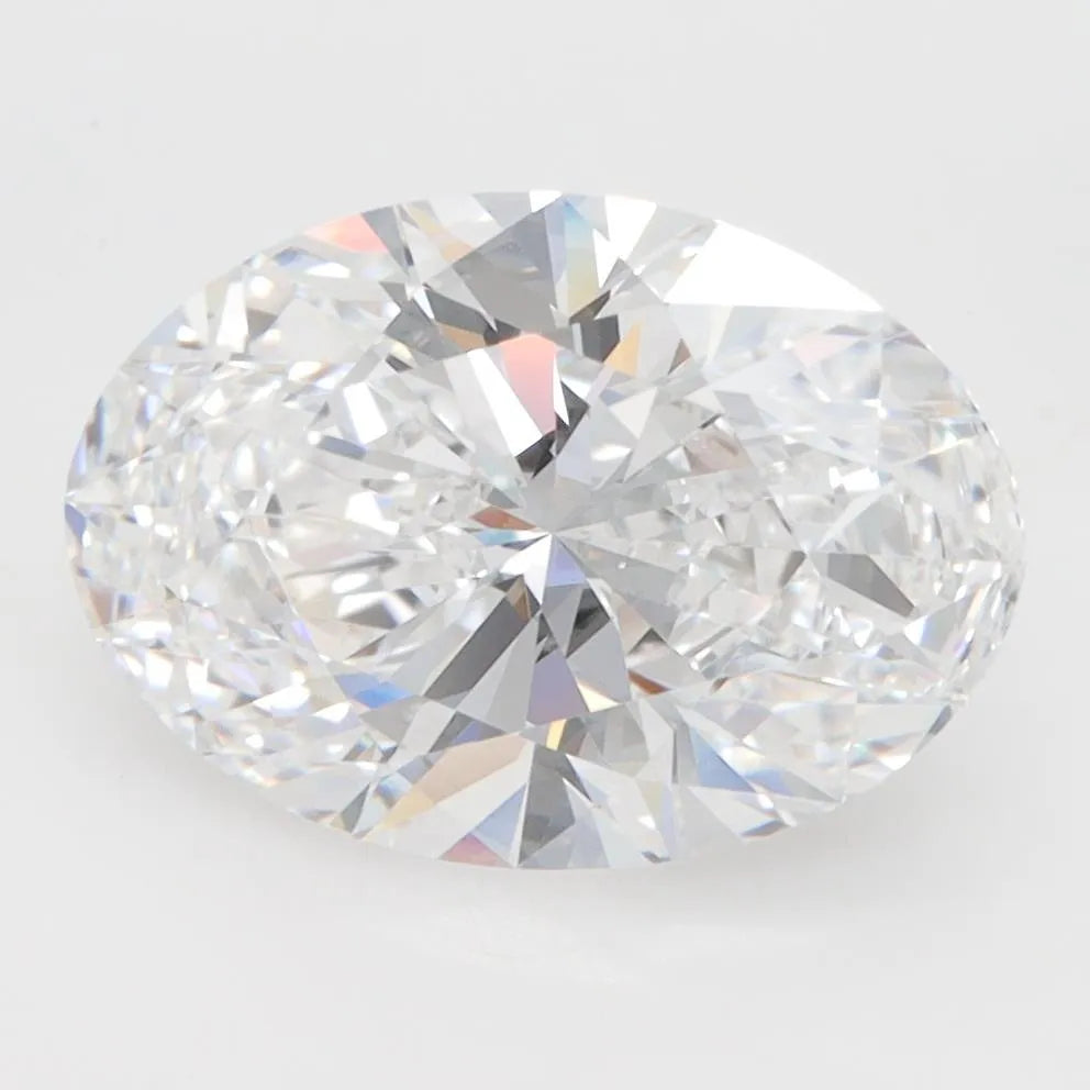 3.29ct Oval Lab Grown Diamond (Colour D, Clarity IF, GIA Certified)