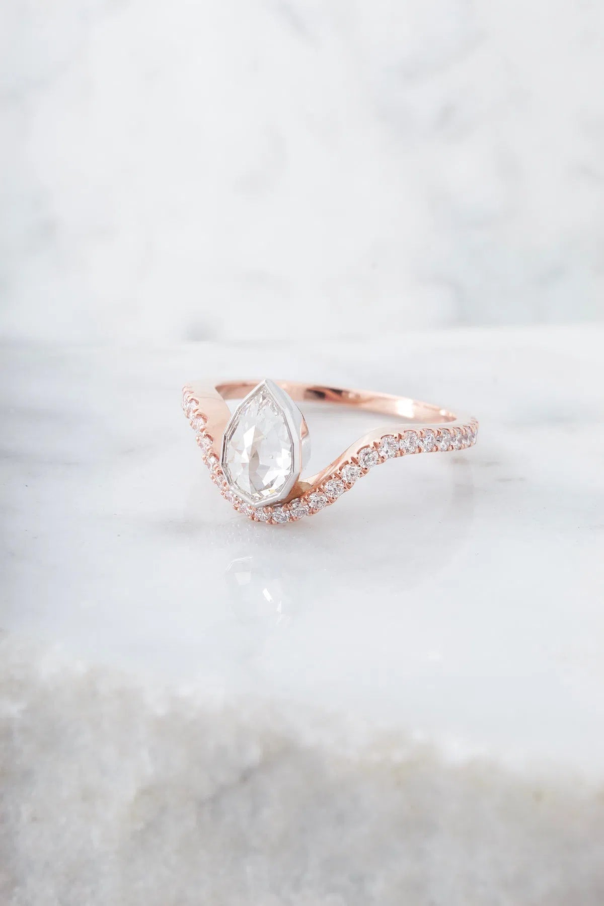 .63ct Geo Pear Cut Diamond Ring-Honey Jewelry Co-Honey Jewelry Co