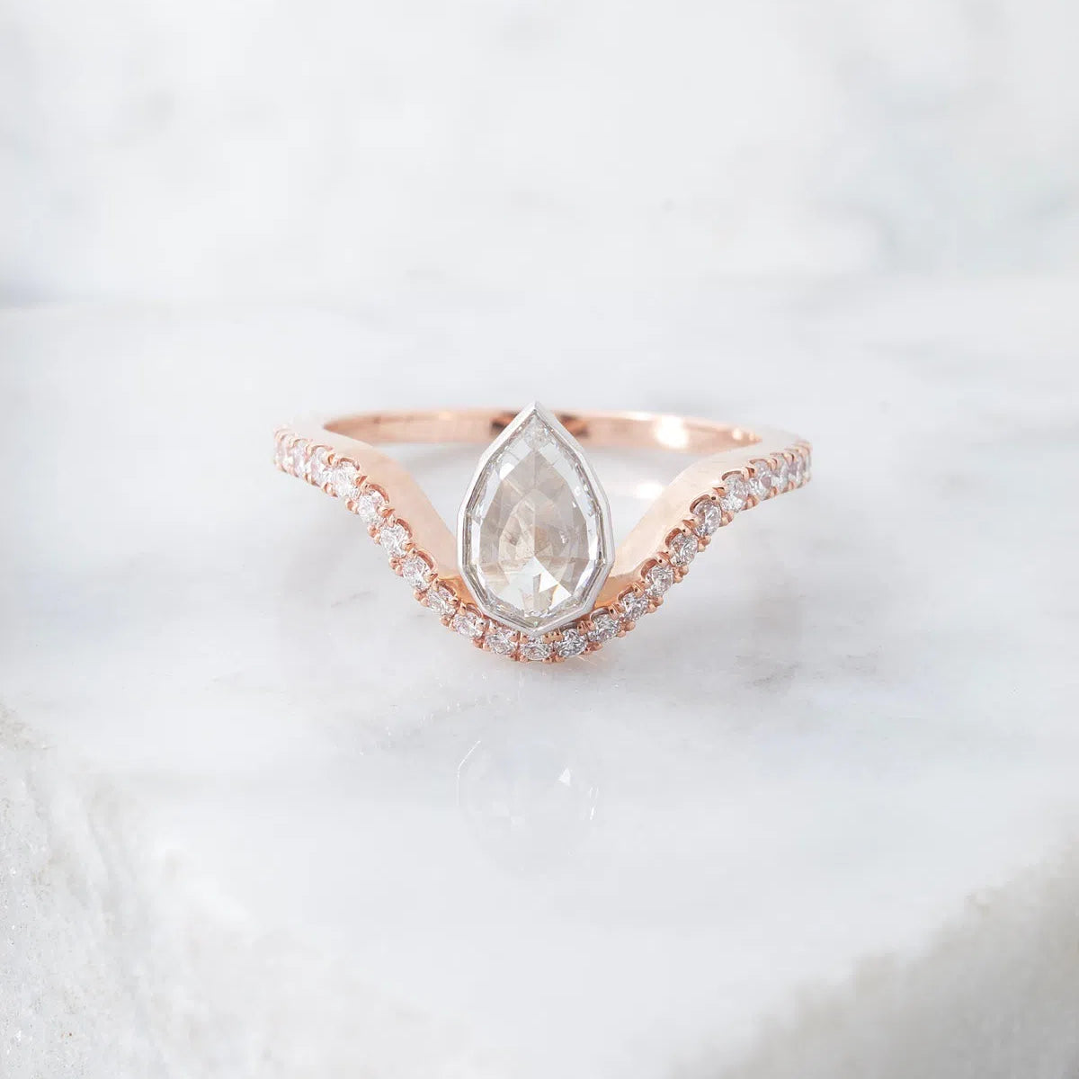 .63ct Geo Pear Cut Diamond Ring-Honey Jewelry Co-Honey Jewelry Co