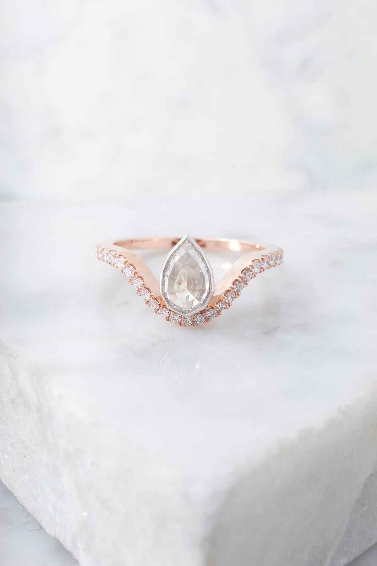 .63ct Geo Pear Cut Diamond Ring-Honey Jewelry Co-Honey Jewelry Co