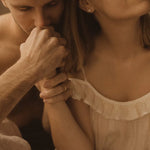 Petite 4-Stone Lab-Grown Diamond Stud Earrings on Ear