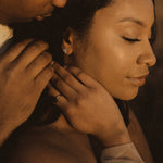 Large 3-Leaf Clover Lab Grown Diamond Stud Earrings-Honey Jewelry Co-Honey Jewelry Co