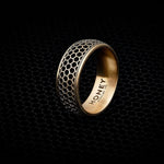 Men's Wedding Band - Honeycomb Pattern