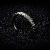 Hammered Wedding Band for Men