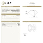 2.72ct 17.65x6.98x2.94mm GIA SI1 S-T Modern Antique Moval Brilliant 27760-01