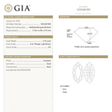 2.72ct 17.65x6.98x2.94mm GIA SI1 S-T Modern Antique Moval Brilliant 27760-01