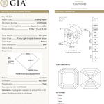 5.51ct 9.76x9.75x6.75mm GIA I1 Fancy Greyish Greenish Yellow Cut Corner Square Step Cut 28026-01