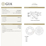 4.00ct 10.13x10.12x6.25mm GIA I2 Fancy White Round Brilliant 19263-01