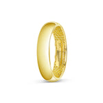 Men's Half Round Wedding Band - Gold 5mm