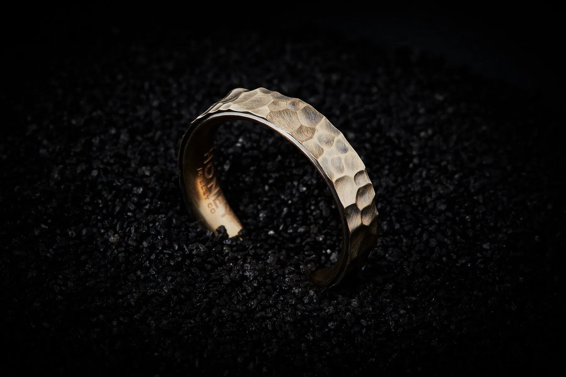 Men's Hammered Wedding Band - 5mm