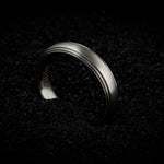 Men's Stripe Gold Wedding Band - 5mm