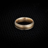 Men's Striped Wedding Ring - 6.5mm