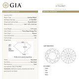 0.70ct 5.51x5.48x3.62mm GIA SI1 Fancy Deep Orangy Pink Round Brilliant 🇦🇺 24147-01