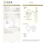 2.07ct 10.33x6.61x4.25mm GIA SI2 Fancy Dark Grey Pear Brilliant 19549-01