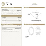 1.00ct 9.15x4.51x2.88mm GIA VVS1 K Geo Oval Step Cut 28330-01