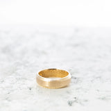 Men's Beveled Gold Wedding Band