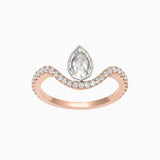 .63ct Geo Pear Cut Diamond Ring-Honey Jewelry Co-Honey Jewelry Co