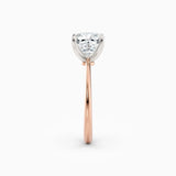 Lolo | Thin Cushion Cut Solitaire Engagement Ring