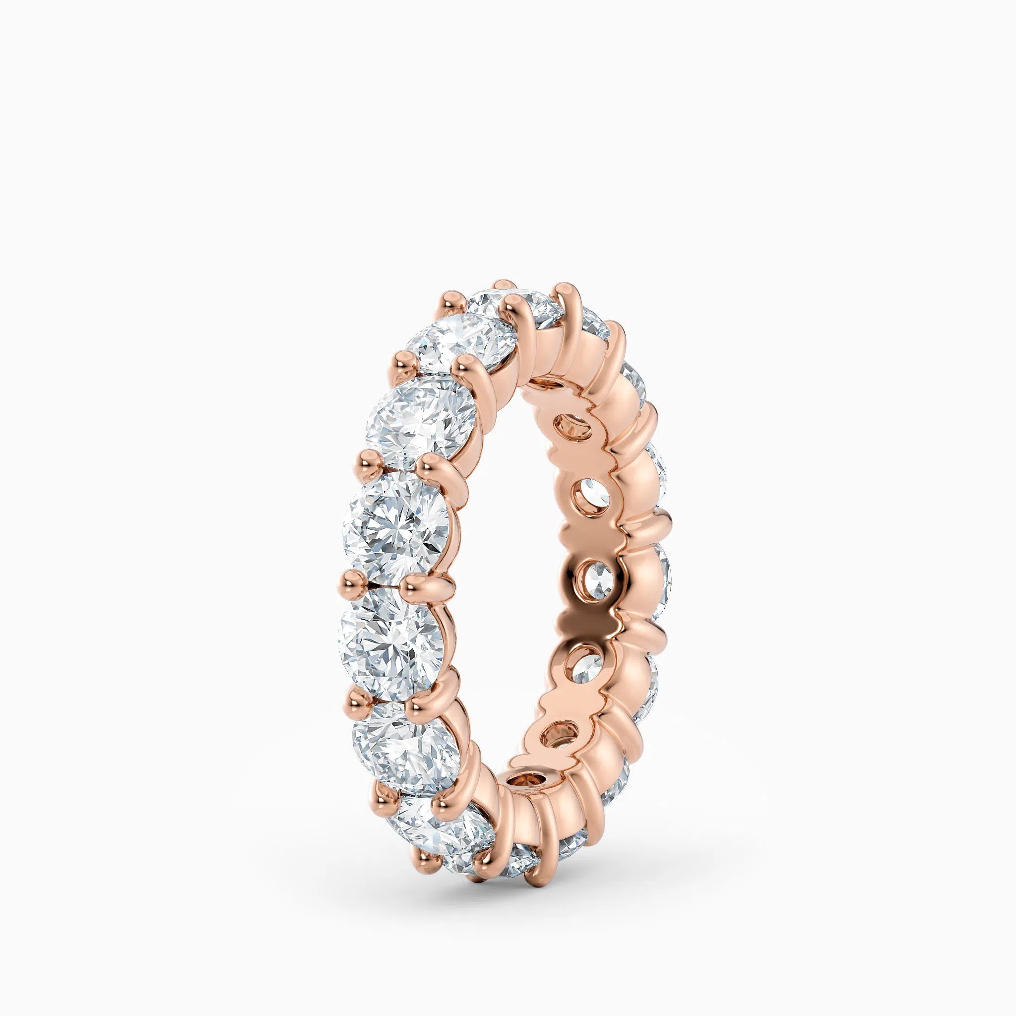 4.5mm Round Diamond Eternity Wedding Band