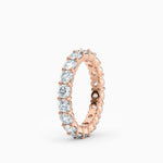 3.5mm Round Diamond Eternity Wedding Band