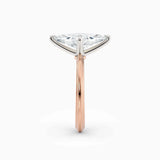 Abby | Marquise Solitaire Tapered Band Engagement Ring