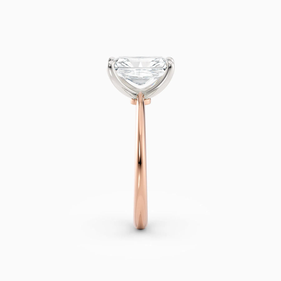 Lolo | Thin Radiant Cut Solitaire Engagement Ring