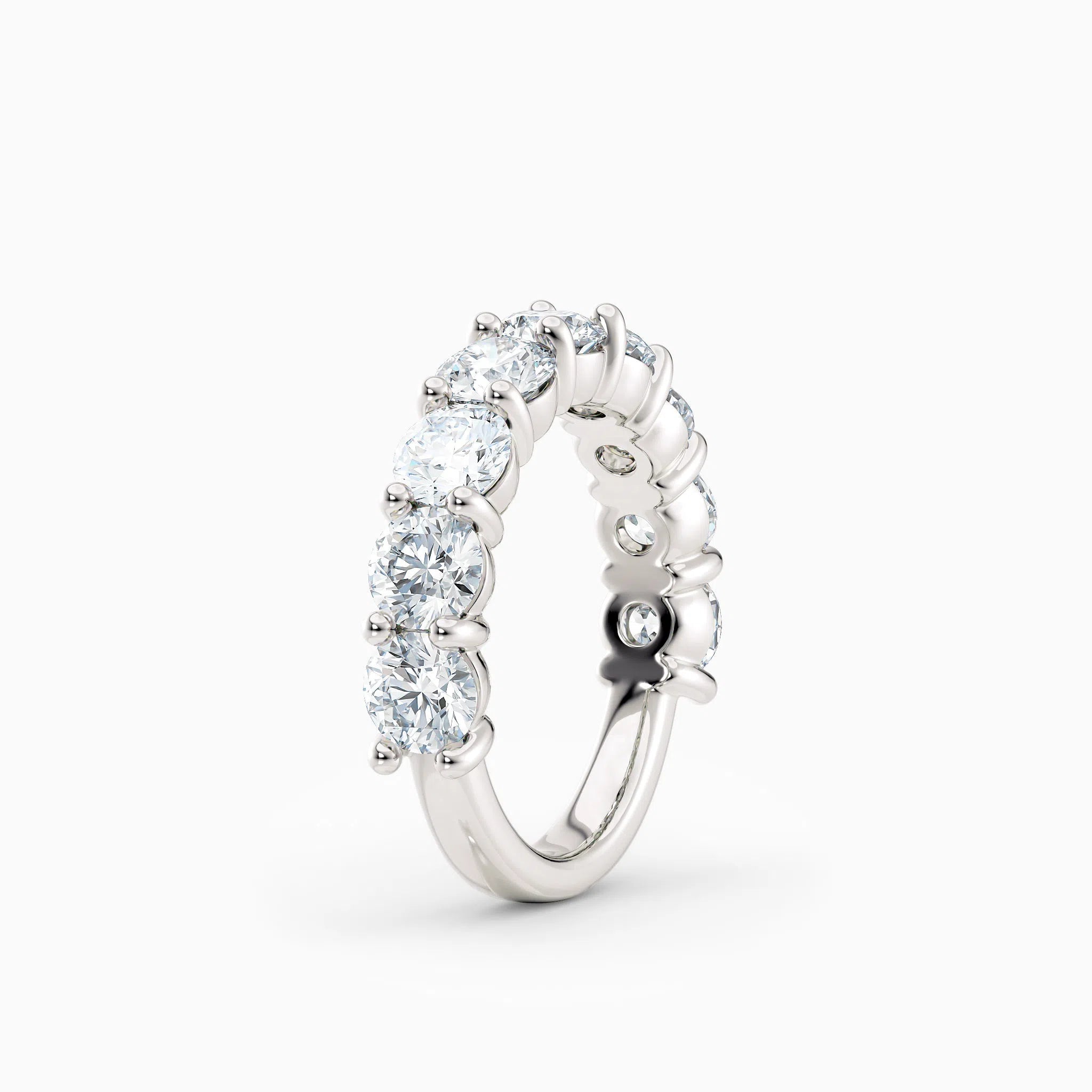 4.5mm Three Quarters Diamond Wedding Band