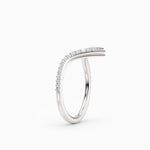 V-Shaped Diamond Wedding Band