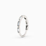 Bezel Set Baguette Diamond Wedding Band